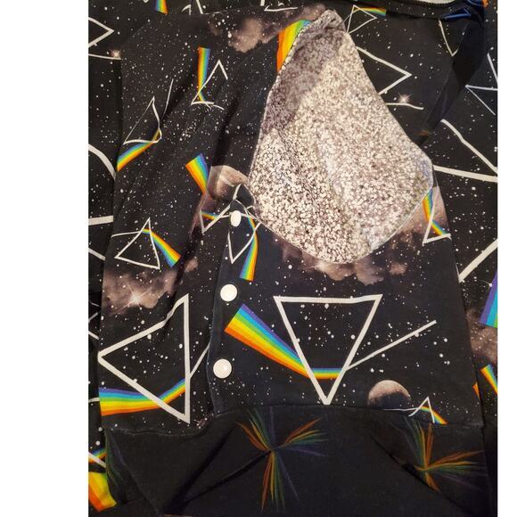 Grateful Threads Hoodie Kids Sz 11/12 Black Dark Side Of The‎ Moon Rock Band - Picture 5 of 5
